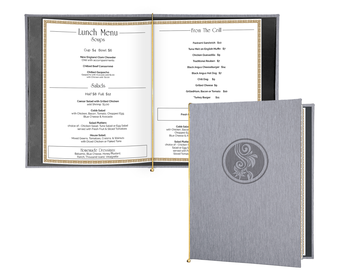 Linen Augusta Banded Menu