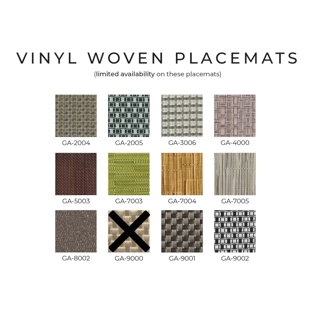 Vinyl Woven Placemats (Pack of 12)