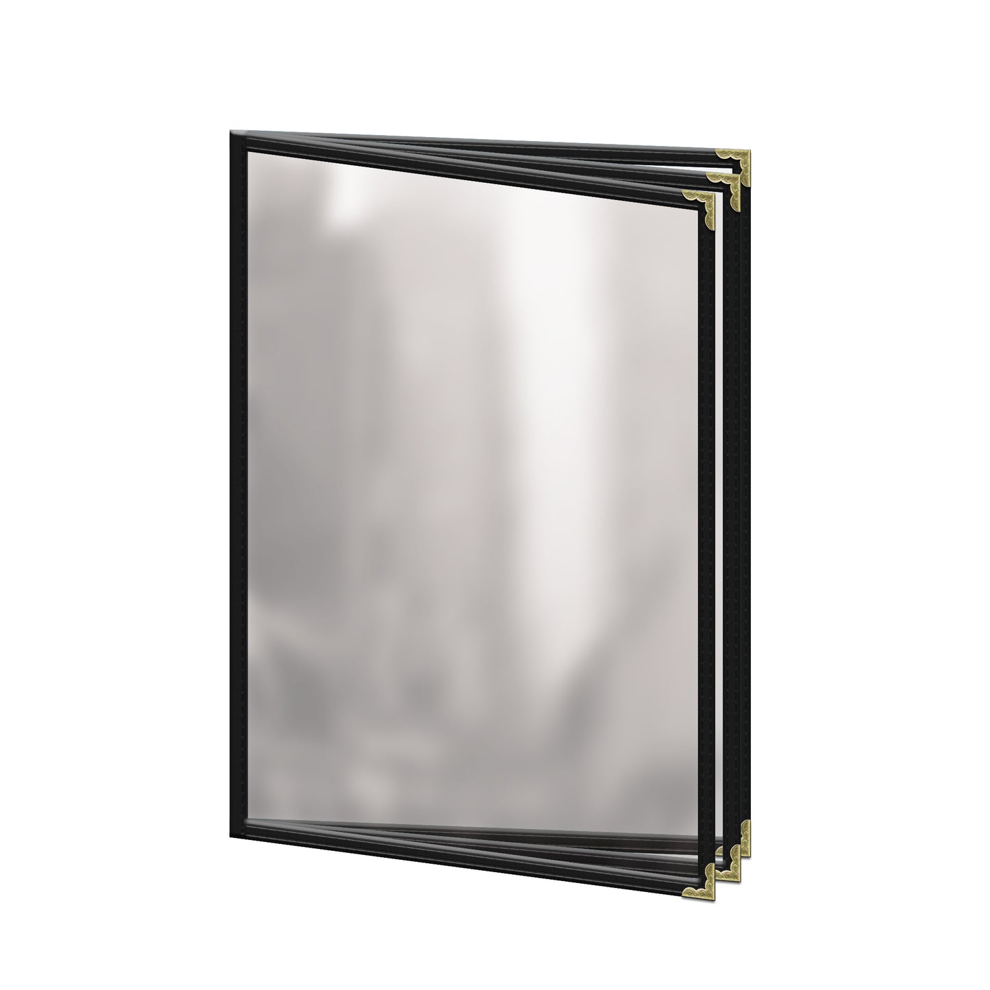 Café Style Menu Cover - Deluxe Sewn - Triple Panel Booklet, Six-View (TETB)