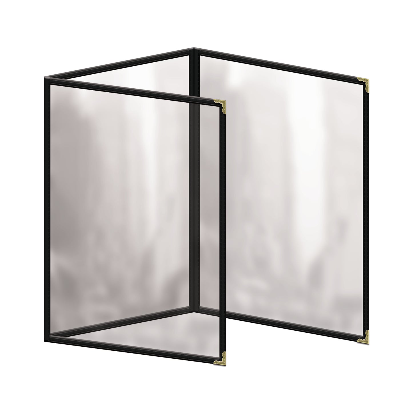 Café Style Menu Cover - Deluxe Sewn - Triple Panel Foldout, Six-View (TET)