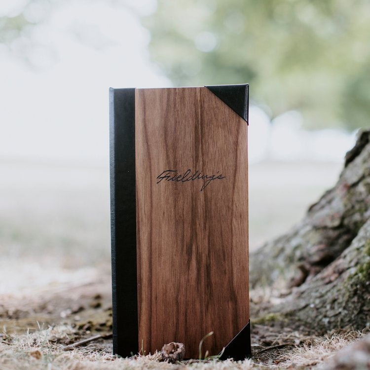 Authentic Wood Card Interior Menu