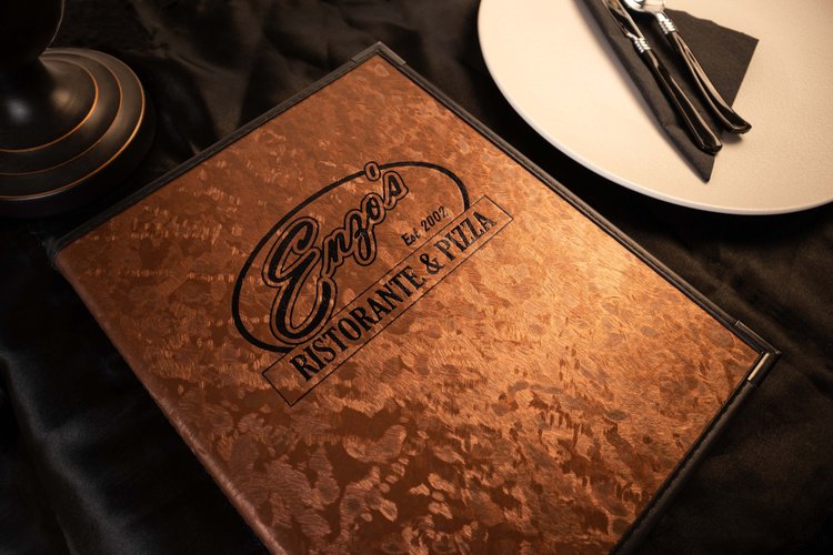 Metallic Finish Menu Covers