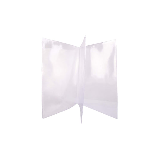 All Clear Vinyl Menu Covers - Triple Panel Booklet, 6 Viewing Sides, 8-Gauge (Pack of 12)