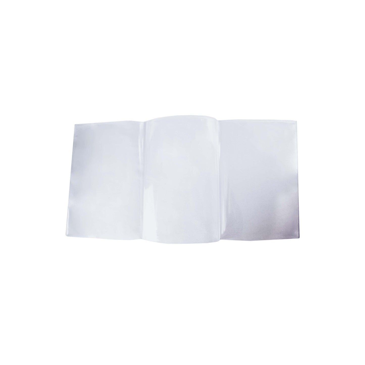 All Clear Vinyl Menu Covers - Triple Panel Foldout, 6 Viewing Sides, 8-Gauge (Pack of 12)