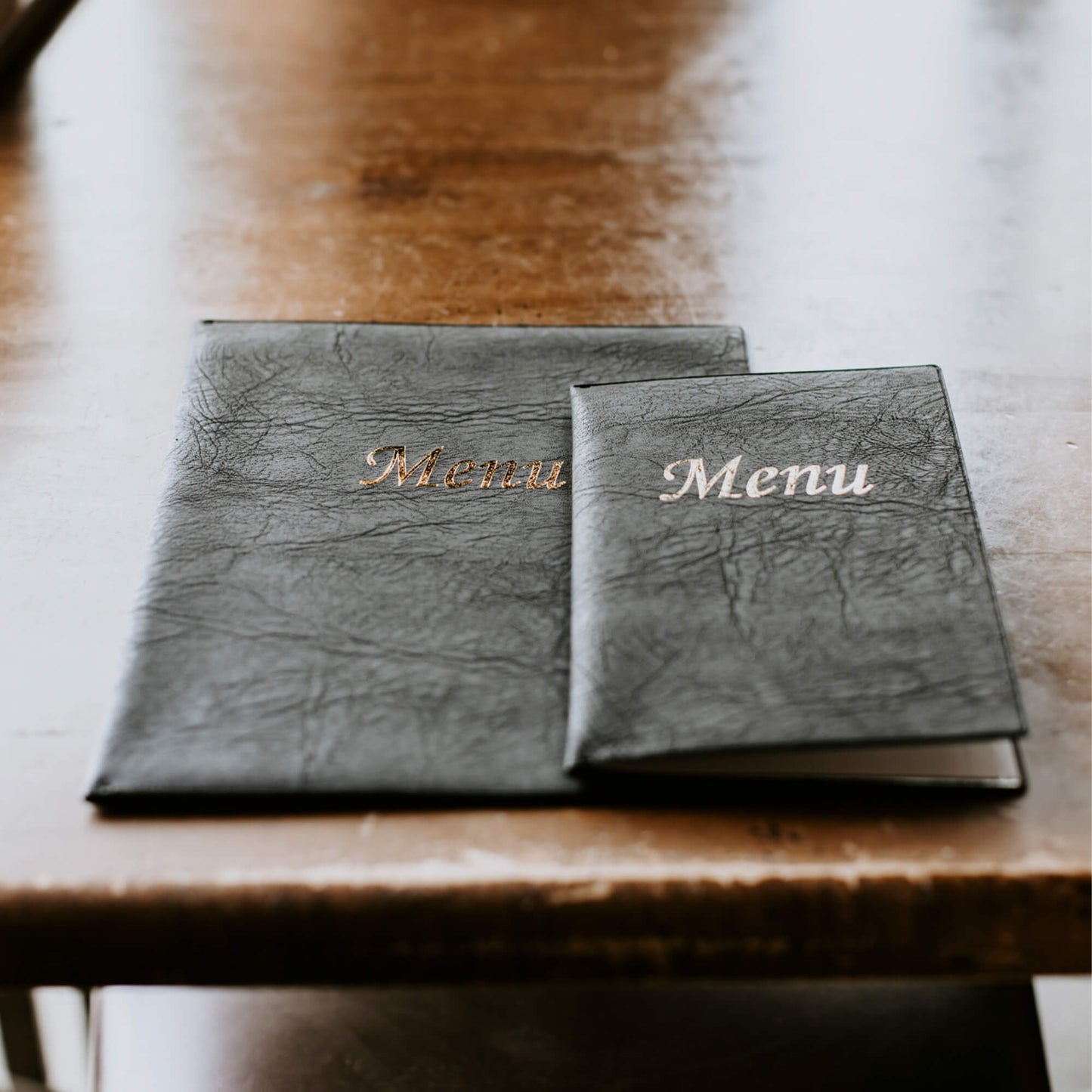 Black Vinyl Menu Covers (Pack of 12)