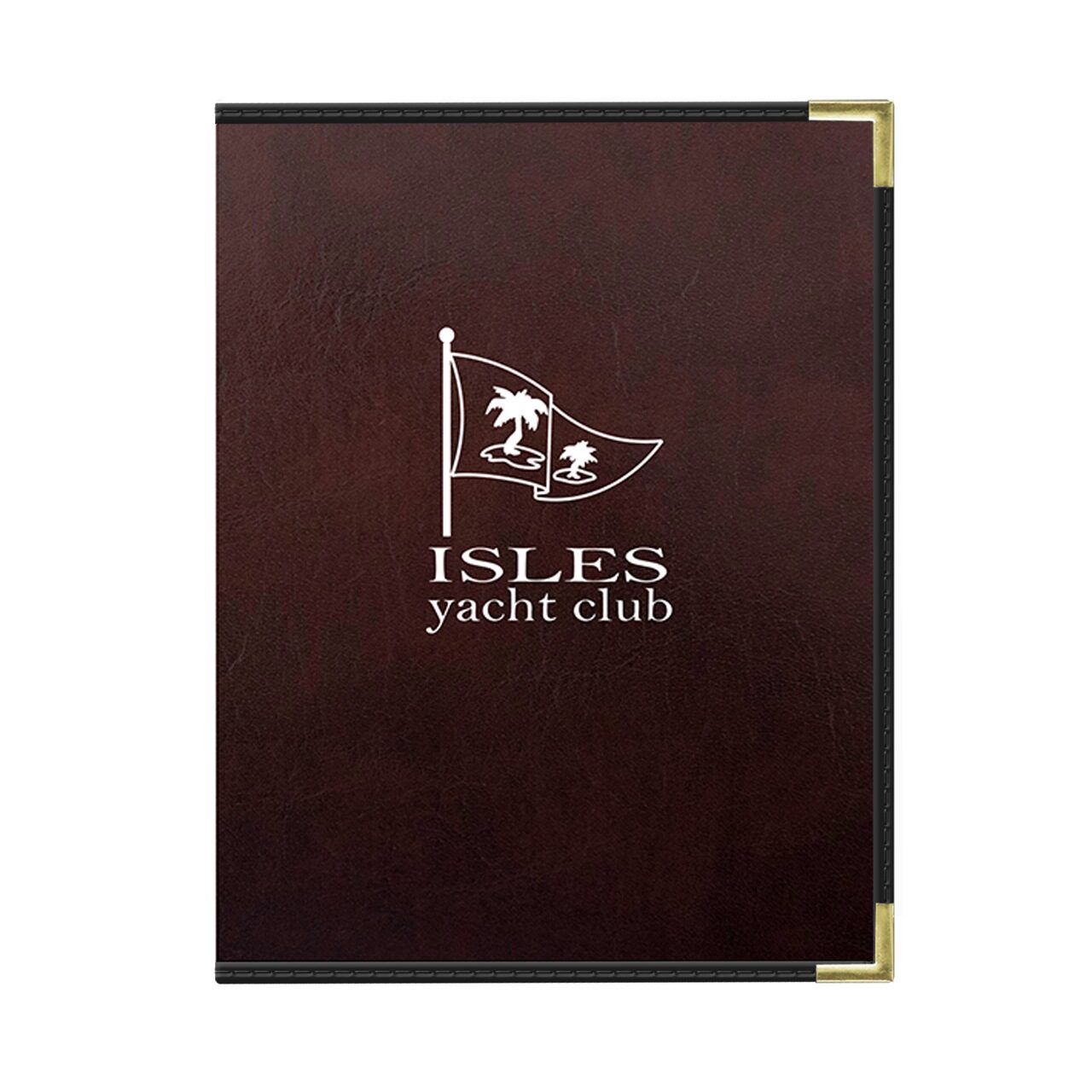 Tuxedo Leather Pocket Interior Menu Cover | Custom Restaurant Menus ...