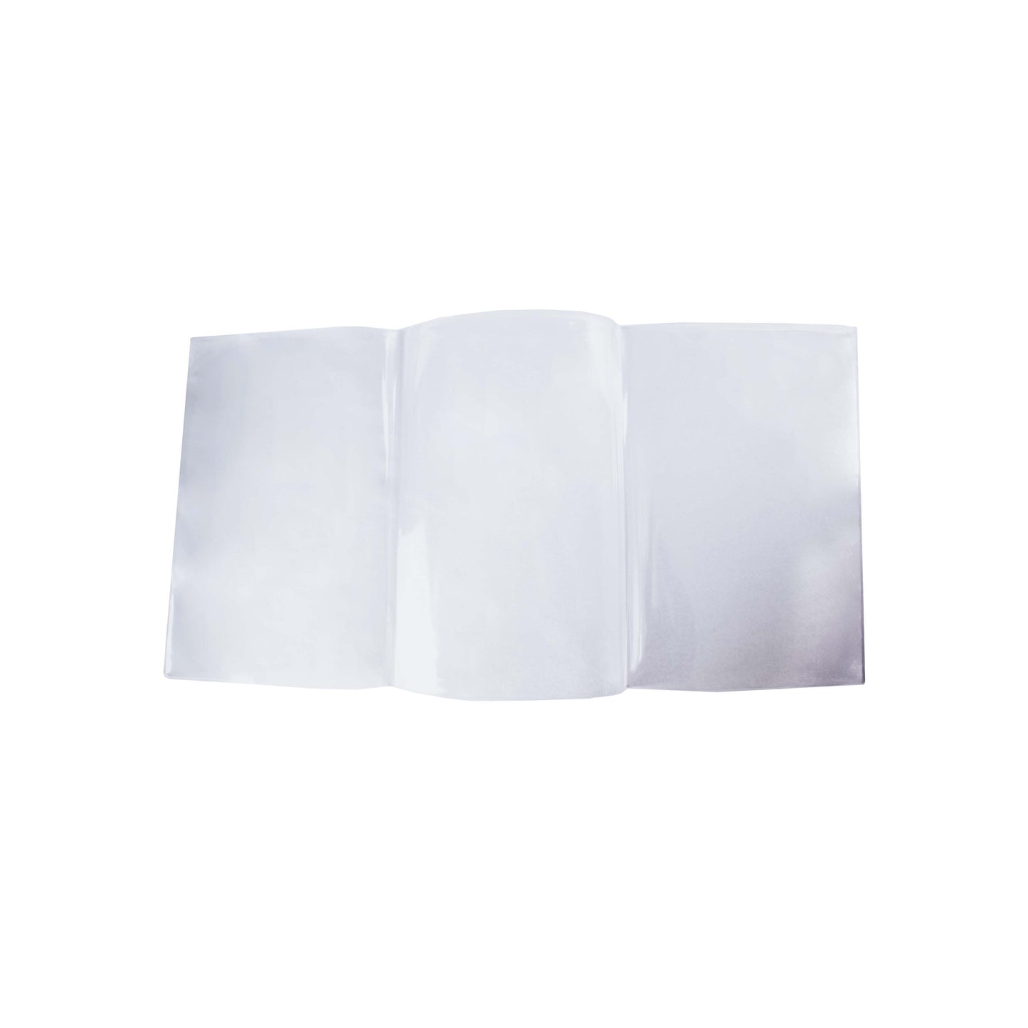 All Clear Vinyl Menu Covers - Triple Panel Foldout, 6 Viewing Sides, 8-Gauge (Pack of 12)