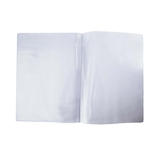 All Clear Vinyl Menu Covers - Double Panel Bifold, Four Viewing Sides, 8-Gauge (Pack of 12)