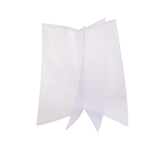 All Clear Vinyl Menu Covers - Four Panel Booklet, 8 Viewing Sides, 8-Gauge (Pack of 12)