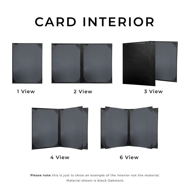 Authentic Wood Card Interior Menu