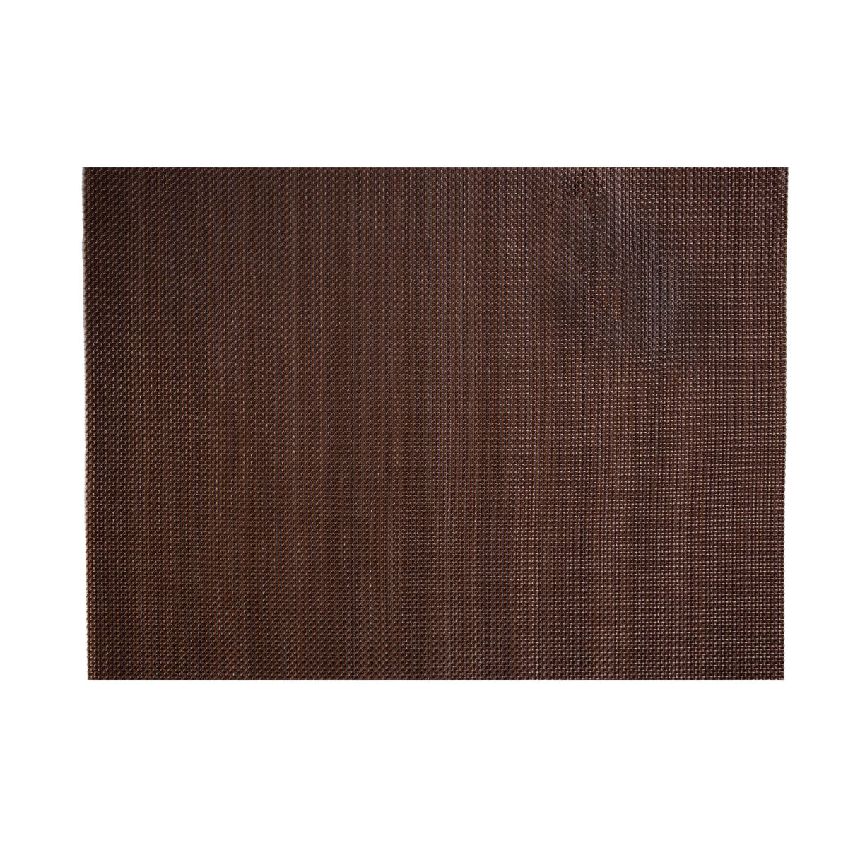 GA-5003 brown vinyl woven placemat with fine woven texture