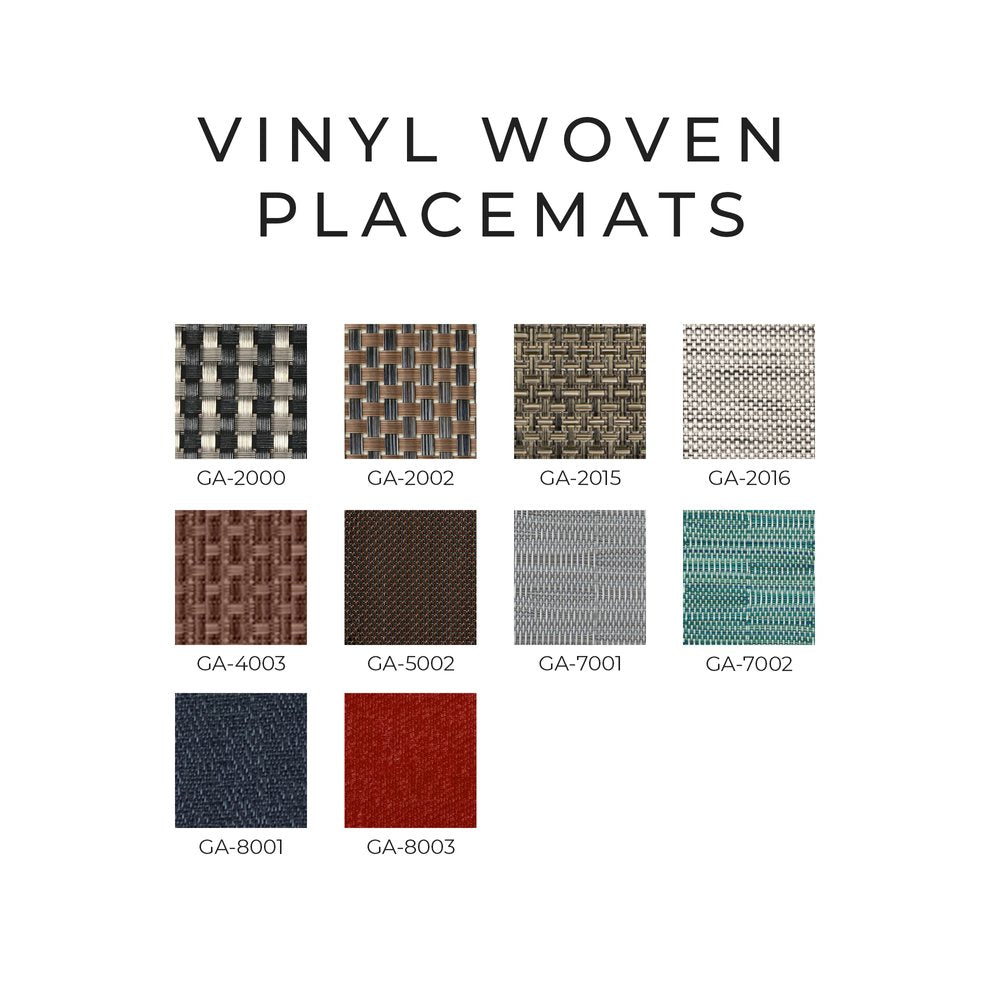 Vinyl Woven Placemats (Pack of 12)