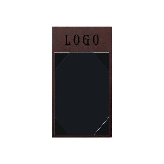Tuxedo Leather Table Tent
