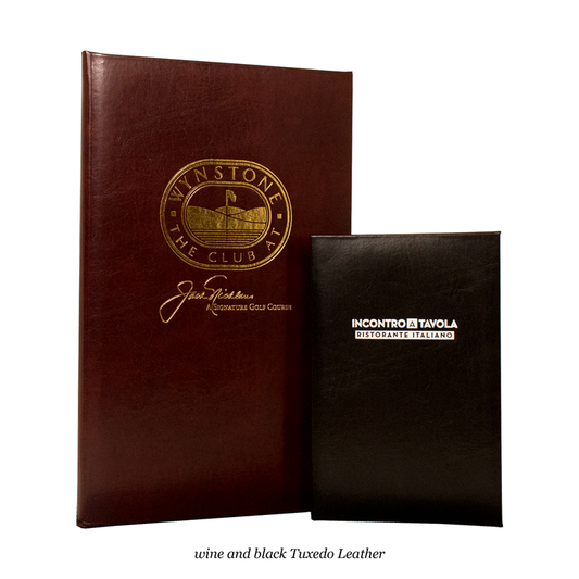 Tuxedo Leather Card Interior Menu